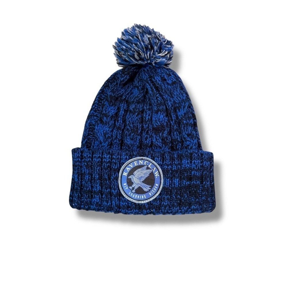 Harry‎ Potter Ravenclaw Pom Beanie Hat Unisex One Size Blue Winter Knit